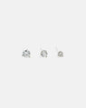 Clous d'Oreilles en Or Blanc avec Diamants de Laboratoire (0.25 carats)