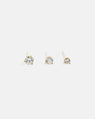 Clous d'Oreilles en Or Jaune avec Diamants de Laboratoire (0.25 carats)