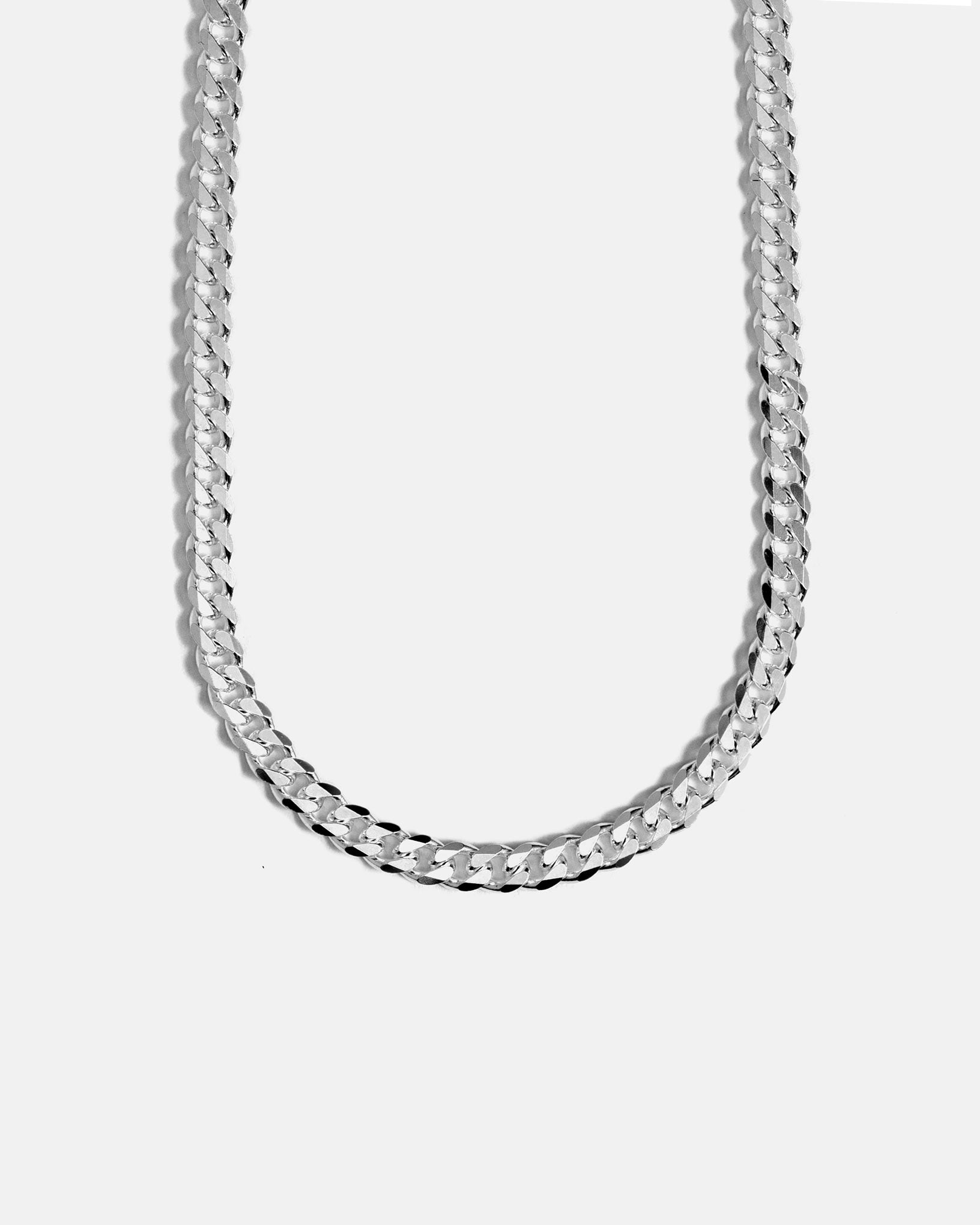 Chaîne Gourmette Large en Argent 5,5 mm