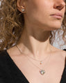 Pendentif Pom-pom en Argent et Perle Blanche