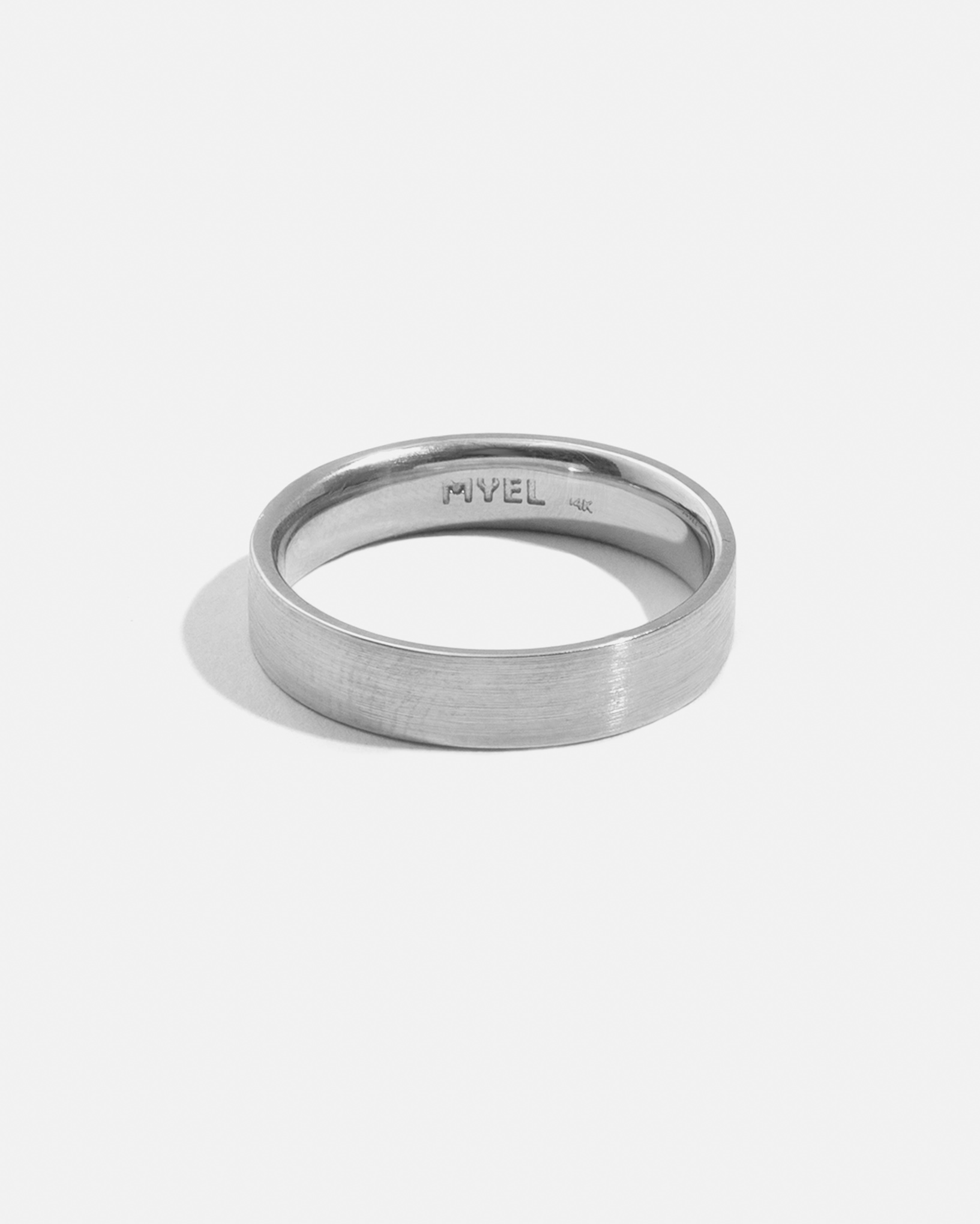 Jonc Carré en Argent Mat de 5mm