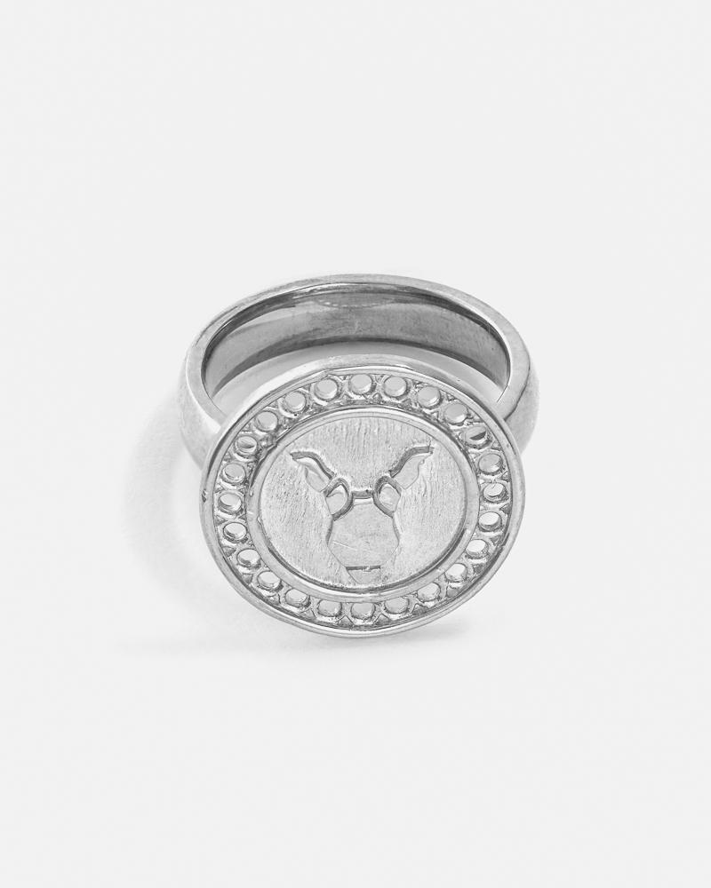 Bague Zodiaque Capricorne en Argent