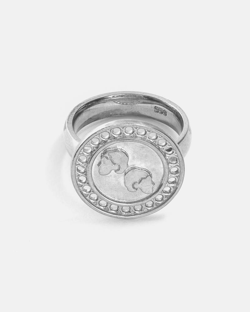 Bague Zodiaque Gémeaux en Argent
