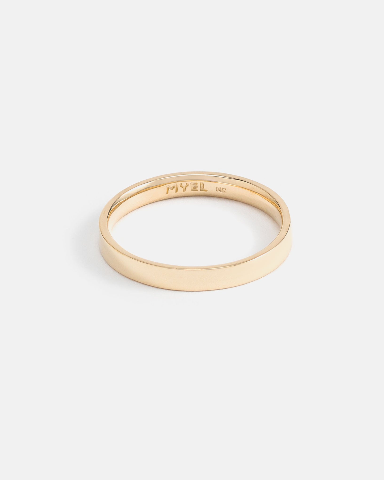 Jonc Carré en Or 14k de 3mm