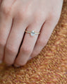 Ellipse Ring in Fairmined Gold with Lab Grown Diamonds
