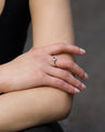 Stein Ring in Silver with Black Spinel
