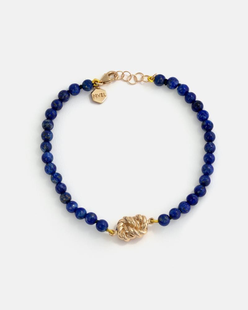 Bracelet Nausicaa en Or avec Lapis du Chili 