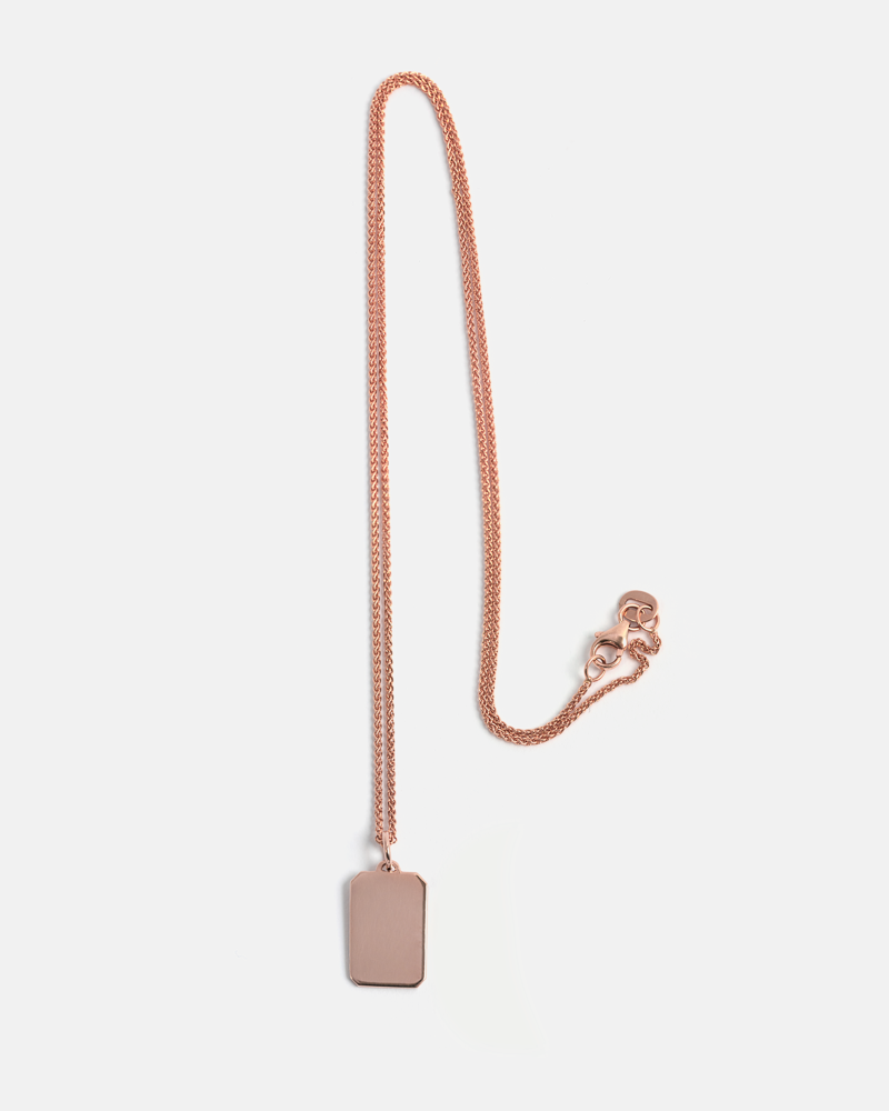 Pendentif Rectangulaire Memento en Or 