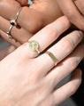 Atlas Ring in Yellow Gold Worn