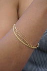 Bracelet Figaro en Or Jaune 10k