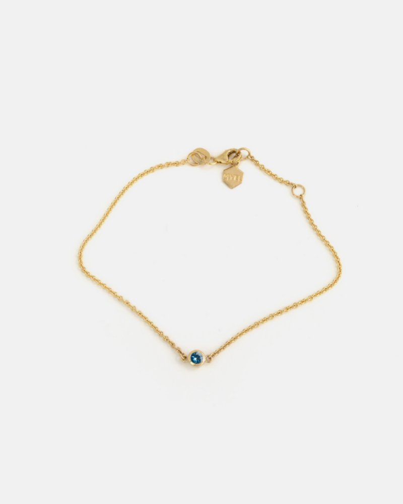 Bracelet Origines en Or 14k avec Pierre de Naissance Ethique
