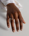 Bague Stratura Vague en Or 14k et Diamants de Laboratoire