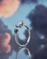 NOVEL VOL.6 in 18k White Gold with Post-Consumer Recycled Natural Diamond and Montana Sapphire
