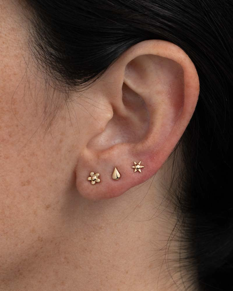 Water Drop Earrings in 14k Gold