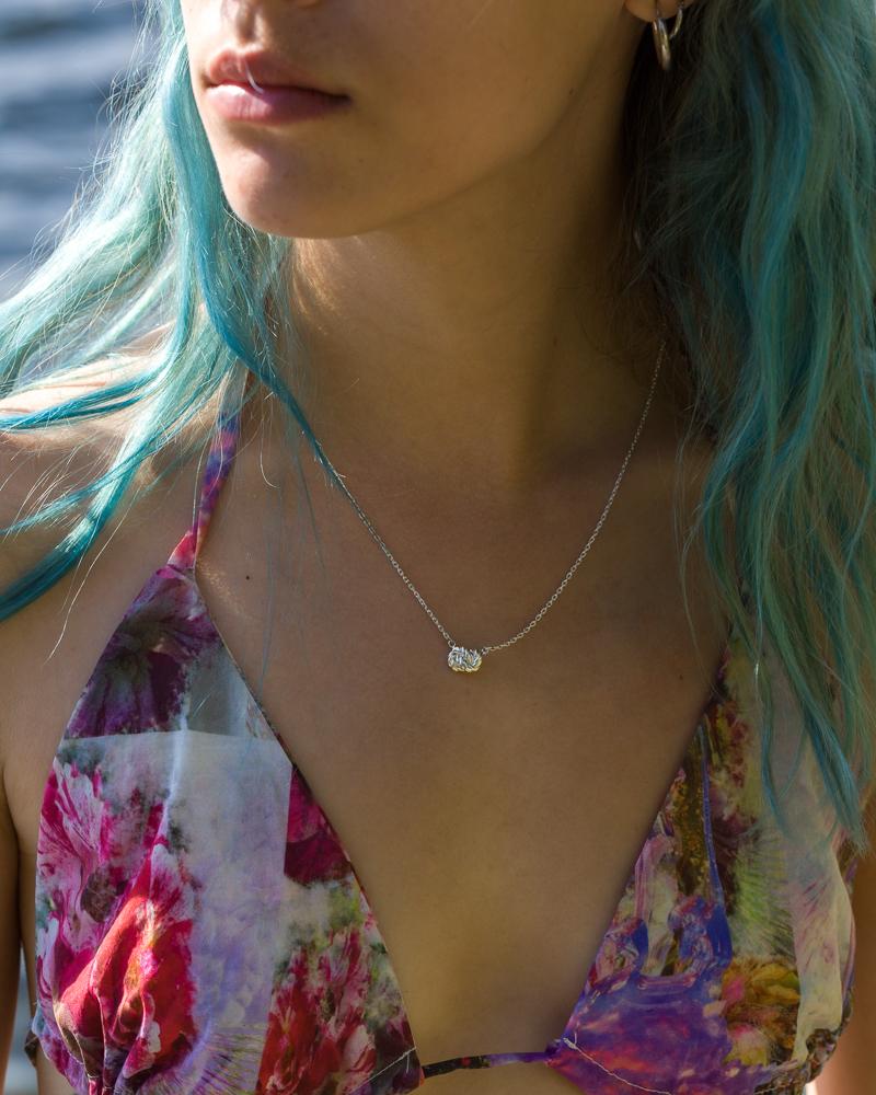 Nausicaa Necklace with Forçat Chain in Silver