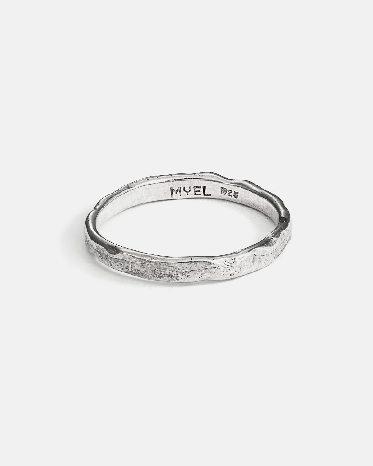 Thin Forge Band in Silver