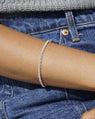 Rolo Bracelet in Silver Worn solo