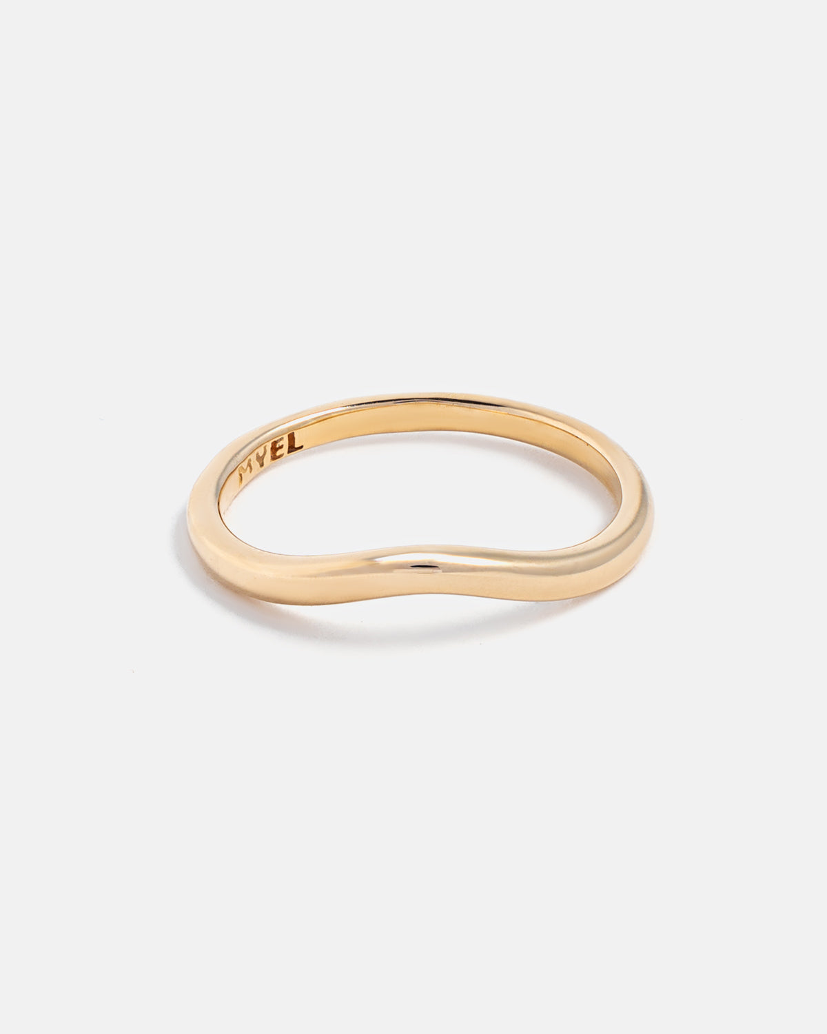 Alliance Stratura Vague en Or 14ct sans pierre