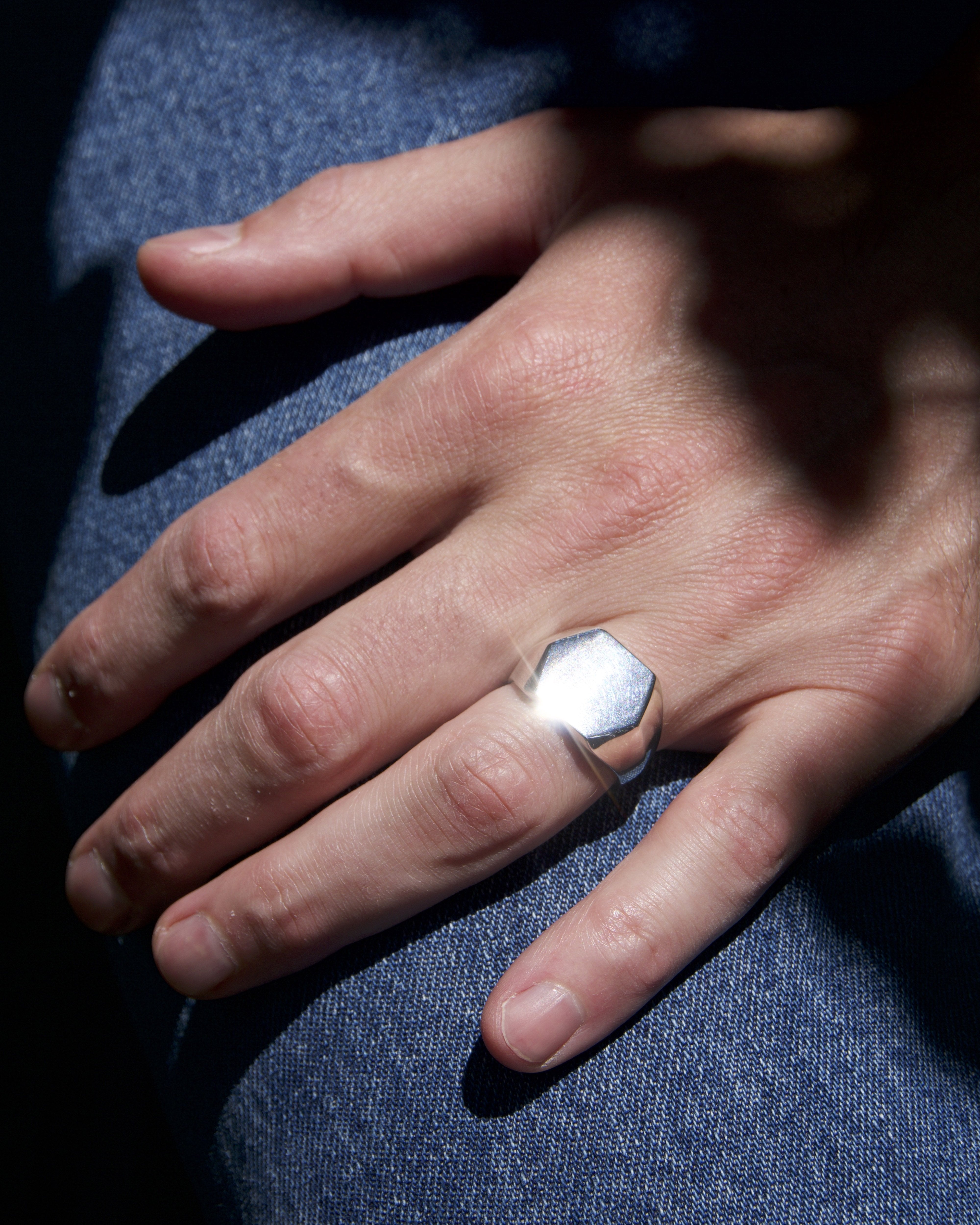 Signet Silver Ring for Man