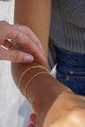 Bracelet Figaro en Or Jaune 10k
